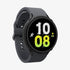 ACS06394 - Galaxy Watch 6 Classic (47mm) Case Liquid Air in matte black showing the front